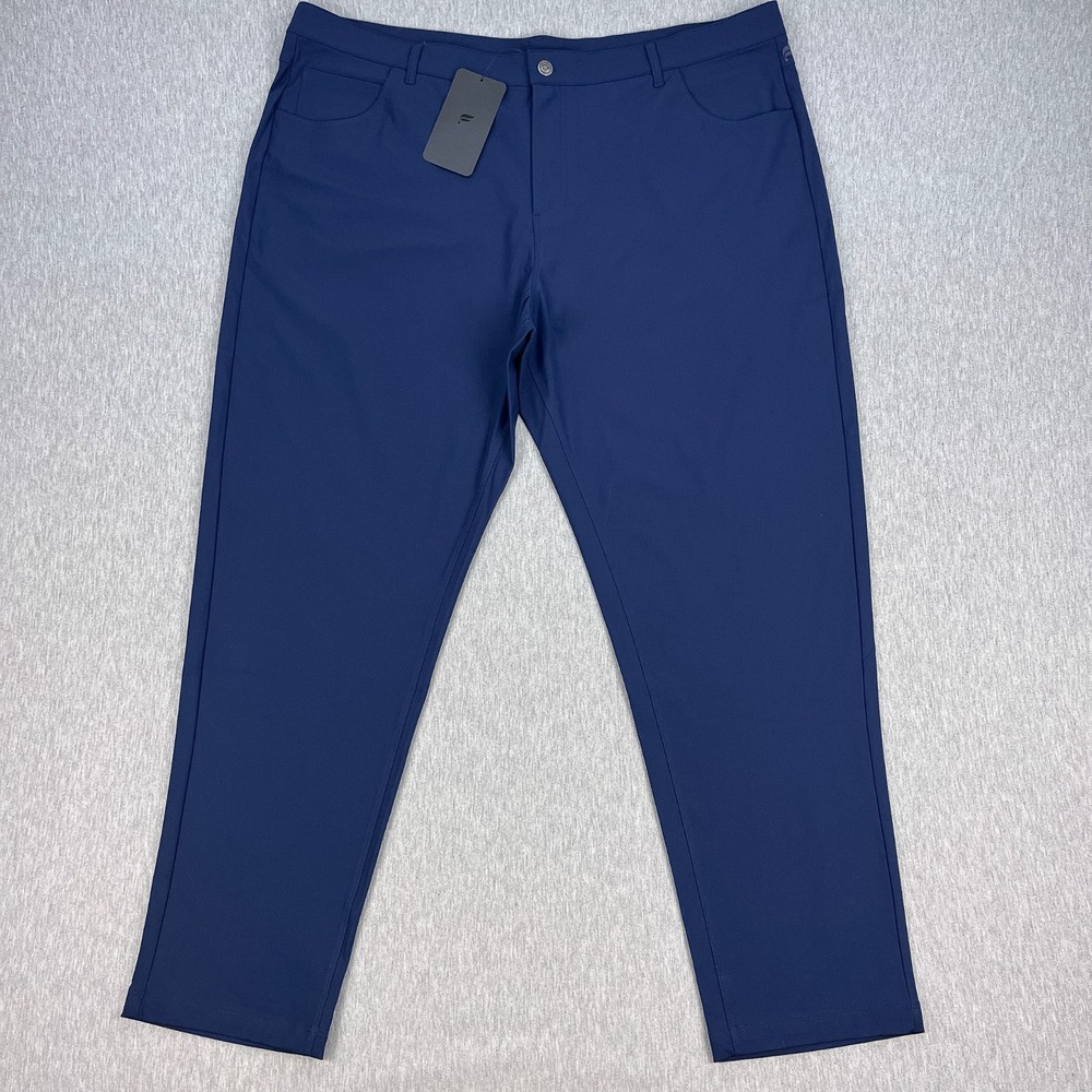 Fabletics The Don 5-Pocket Pant Mens 44x32 *FIts 44x31 Classic Fit Navy Blue NEW